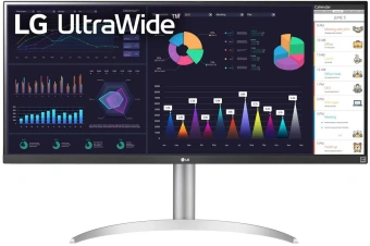 Монитор LG 34" UltraWide 34WQ650-W черный IPS LED 1ms 21:9 HDMI M/M матовая HAS 400cd 178гр/178гр 2560x1080 100Hz FreeSync DP 2K USB 7.9кг - купить недорого с доставкой в интернет-магазине