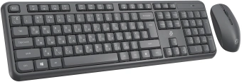 Клавиатура + мышь Оклик S277W клав:серый мышь:серый USB беспроводная Multimedia (2066173) - купить недорого с доставкой в интернет-магазине