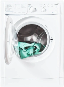 Стиральная машина Indesit EcoTime IWUB 4085 класс: A загр.фронтальная макс.:4кг белый - купить недорого с доставкой в интернет-магазине