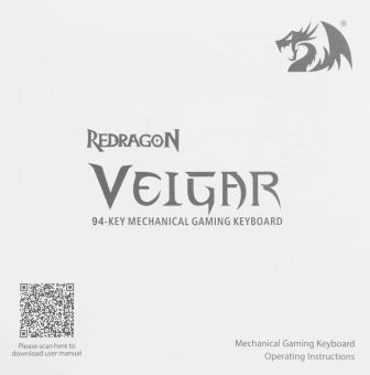 Клавиатура Redragon Veigar механическая белый/синий USB беспроводная BT/Radio for gamer LED (71476) кабель 1.5м - купить недорого с доставкой в интернет-магазине
