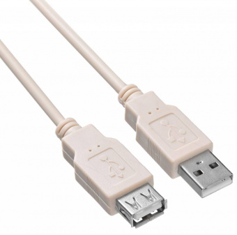 Кабель Buro USB2.0-AM-AF-1.8M-MG USB A(m) USB A(f) 1.8м феррит.кольца серый - купить недорого с доставкой в интернет-магазине