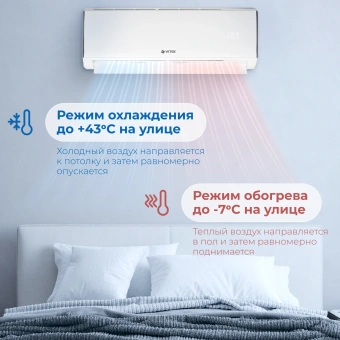 Сплит-система Vitek VT-2504 белый - купить недорого с доставкой в интернет-магазине