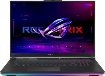 Ноутбук Asus ROG Strix Scar 18 G834JYR-R6153W Core i9 14900HX 64Gb SSD2Tb NVIDIA GeForce RTX4090 16Gb 18" IPS WQXGA (2560x1600) Windows 11 Home black WiFi BT Cam (90NR0IP2-M00780) - купить недорого с доставкой в интернет-магазине