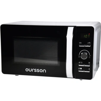 Микроволновая Печь Oursson MD2033/WH 20л. 700Вт белый/черный - купить недорого с доставкой в интернет-магазине