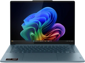 Ноутбук Lenovo Yoga Pro 7 14ASP10 Ryzen AI 9 365 32Gb SSD1Tb AMD Radeon 880M 14.5" OLED 3K (2944x1840) без ОС turquoise WiFi BT Cam (83LX000RRK) - купить недорого с доставкой в интернет-магазине
