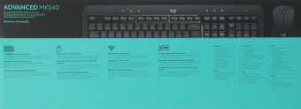 Клавиатура + мышь Logitech MK540 клав:черный мышь:черный USB беспроводная slim Multimedia (920-008686) - купить недорого с доставкой в интернет-магазине
