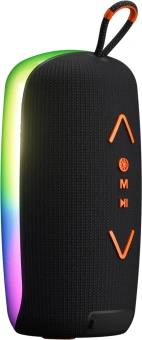 Колонка порт. Ural Молния Огонь черный/оранжевый 35W 1.1 BT/3.5Jack/USB-C 10м 2200mAh (без.бат) (УРАЛ МОЛНИЯ ОГОНЬ) - купить недорого с доставкой в интернет-магазине