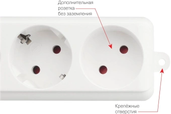 Сетевой фильтр Powercube SPL(5+1)-16B-P-3M-WHITE 3м (6 розеток) белый (коробка) - купить недорого с доставкой в интернет-магазине