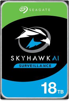Жесткий диск Seagate SATA-III 18Tb ST18000VE002 Surveillance SkyHawkAI (7200rpm) 256Mb 3.5" - купить недорого с доставкой в интернет-магазине