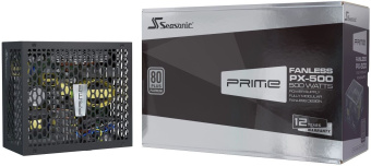 Блок питания Seasonic ATX 500W PRIME Fanless PX-500 80+ platinum 24pin APFC 8xSATA Cab Manag RTL - купить недорого с доставкой в интернет-магазине