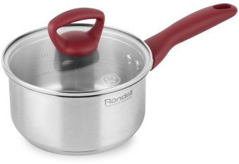 Ковш Rondell Heidi RDS-1111 1.4л. d=16см (с крышкой) стальной - купить недорого с доставкой в интернет-магазине