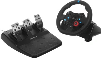 Руль Logitech G29 14кноп. (с педалями) черный - купить недорого с доставкой в интернет-магазине