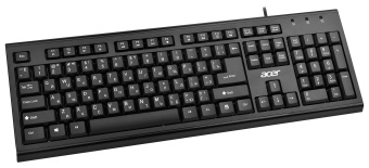 Клавиатура Acer OKW120 черный USB - купить недорого с доставкой в интернет-магазине