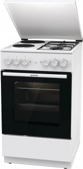 Плита Комбинированная Gorenje GK5A12WG белый (металлическая крышка) реш.сталь - купить недорого с доставкой в интернет-магазине