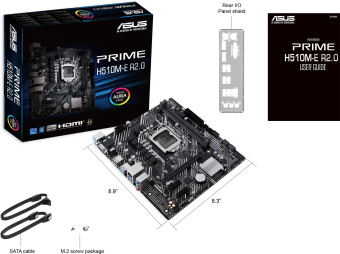 Материнская плата Asus PRIME H510M-E R2.0 Soc-1200 Intel H470 2xDDR4 mATX AC`97 8ch(7.1) GbLAN+VGA+HDMI+DP - купить недорого с доставкой в интернет-магазине