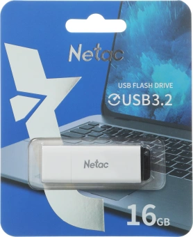 Флеш Диск Netac 16GB U185 NT03U185N-016G-32WH USB3.0 белый - купить недорого с доставкой в интернет-магазине