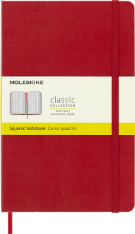Блокнот Moleskine CLASSIC QP061R Large 130х210мм 240стр. клетка твердая обложка красный - цена, купить или заказать с доставкой в интернет-магазине Блокнот Moleskine CLASSIC QP061R Large 130х210мм 240стр. клетка твердая обложка красный - купить недорого с доставкой в интернет-магазине
