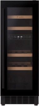 Винный шкаф Lex LWD3017BL dual zone 1-нокамерн. черный - купить недорого с доставкой в интернет-магазине