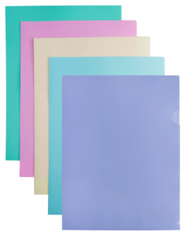 Папка-уголок Бюрократ Pastel -EPAST/VIO A4 пластик 0.18мм фиолетовый - купить недорого с доставкой в интернет-магазине