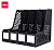 Лоток вертикальный Deli E9846BLACK для бумаг 326х275х257мм черный пластик