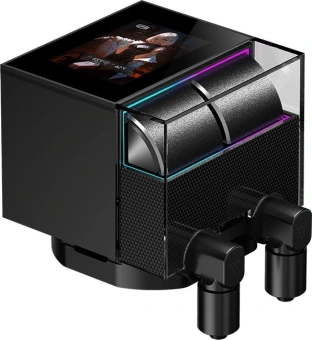 Система водяного охлаждения PcCooler DS360 Display ARGB Soc-AM5/AM4/1200/1700/1851 черный 4-pin 39.8dB Al LCD 310W Ret (DS360-BKAWXY-GL) - купить недорого с доставкой в интернет-магазине