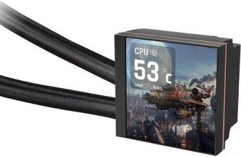 Система водяного охлаждения Thermaltake MAGFloe 360 Ultra ARGB Soc-AM5/AM4/1200/1700/1851 черный 4-pin 30.6-32.5dB Al LCD 355W Ret (CL-W432-PL12SW-A) - купить недорого с доставкой в интернет-магазине