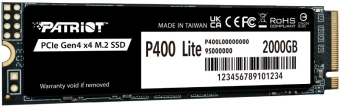 Накопитель SSD Patriot PCIe 4.0 x4 2TB P400LP2KGM28H P400 Lite M.2 2280 - купить недорого с доставкой в интернет-магазине
