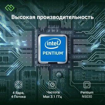 Ноутбук Digma EVE P4850 Pentium N5030 8Gb SSD256Gb Intel UHD Graphics 605 14" IPS FHD (1920x1080) Windows 11 Pro dk.grey WiFi BT Cam 4800mAh (DN14N5-8CXW01) - купить недорого с доставкой в интернет-магазине