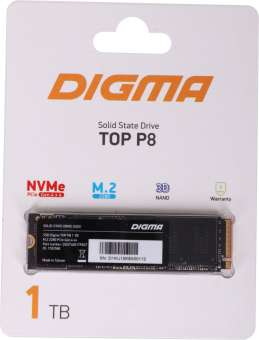 Накопитель SSD Digma PCIe 4.0 x4 1TB DGST4001TP83T Top P8 M.2 2280 - купить недорого с доставкой в интернет-магазине