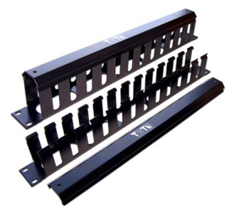 Кабельный органайзер Горизонтальный Lanmaster TWT-ORG/CV-2U односторонний пальцы 2U шир.:19" - купить недорого с доставкой в интернет-магазине