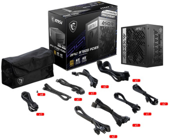 Блок питания MSI ATX 750W MPG A750G 80+ gold 24pin APFC 135mm fan 8xSATA Cab Manag RTL - купить недорого с доставкой в интернет-магазине