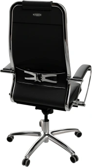 Кресло Метта Samurai KL-1 черный сиденье черный экокожа с подголов. крестов. металл хром - купить недорого с доставкой в интернет-магазине