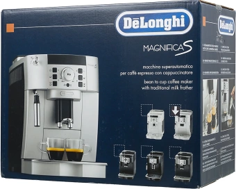 Кофемашина Delonghi Magnifica S ECAM22.110.SB 1450Вт серебристый - купить недорого с доставкой в интернет-магазине