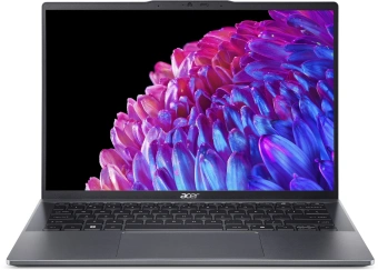 Ноутбук Acer Swift Go 14 SFG14-63-R57X Ryzen 7 8845HS 16Gb SSD1Tb AMD Radeon 14" OLED 2.8K (2880x1800) Windows 11 Home metall WiFi BT Cam (NX.KTSCD.003) - купить недорого с доставкой в интернет-магазине