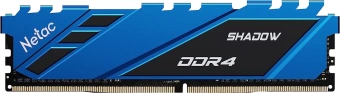 Память DDR4 8GB 3200MHz Netac NTSDD4P32SP-08B Shadow RTL Gaming PC4-25600 CL16 DIMM 288-pin 1.35В с радиатором Ret - купить недорого с доставкой в интернет-магазине