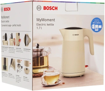 Чайник электрический Bosch TWK2M167 1.7л. 2400Вт бежевый корпус: пластик - купить недорого с доставкой в интернет-магазине