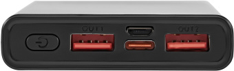 Мобильный аккумулятор Digma DGPF10A 10000mAh QC3.0/PD3.0 22.5W 3A 2xUSB-A/USB-C черный (DGPF10A22PBK) - купить недорого с доставкой в интернет-магазине