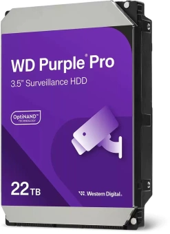 Жесткий диск WD SATA-III 22TB WD221PURP Surveillance Purple Pro (7200rpm) 512Mb 3.5" - купить недорого с доставкой в интернет-магазине
