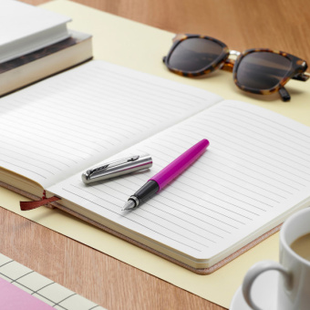 Ручка перьев. Parker Jotter Originals F60 (2096860) Magenta M сталь нержавеющая блистер - купить недорого с доставкой в интернет-магазине