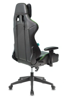 Кресло игровое Zombie VIKING 5 AERO черный/салатовый эко.кожа с подголов. крестов. пластик - купить недорого с доставкой в интернет-магазине