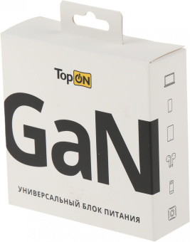 Блок питания TopON TOP-GaN-100WB автоматический 100W 5V-20V 5A 2xUSB от бытовой электросети LED индикатор - купить недорого с доставкой в интернет-магазине