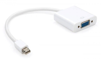 Переходник видео Premier 6-912 miniDisplayport (m)/VGA (f) 0.15м. белый - купить недорого с доставкой в интернет-магазине