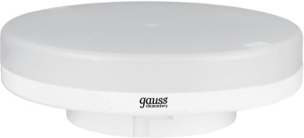 Лампа светодиодная Gauss Elementary GX53 6Вт цок.:GX53 таблетка 220B св.свеч.бел.теп. (упак.:10шт) (83816) - купить недорого с доставкой в интернет-магазине