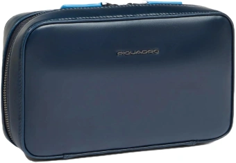 Чехол для кабелей и зарядки Piquadro Blue Square AC6895B2/BLU2 синий натур.кожа - купить недорого с доставкой в интернет-магазине