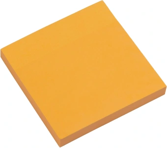 Блок самоклеящийся бумажный Silwerhof Daily 76x76мм 100лист. 75г/м2 неон оранжевый - купить недорого с доставкой в интернет-магазине