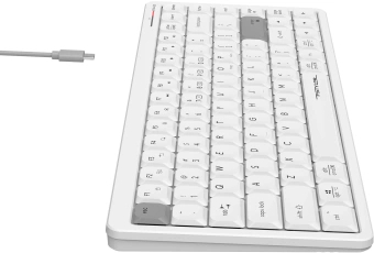 Клавиатура A4Tech Fstyler FBX53C белый USB беспроводная BT/Radio slim Multimedia (FBX53C) - купить недорого с доставкой в интернет-магазине
