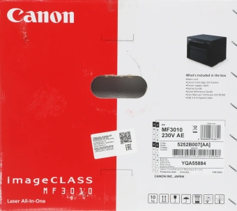 МФУ лазерный Canon imageClass MF3010 (Азия) (5252B007/5252B008/5252B011) A4 черный - купить недорого с доставкой в интернет-магазине
