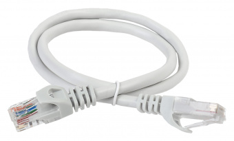 Патч-корд ITK PC01-C5EU-05M UTP вилка RJ-45-вилка RJ-45 кат.5е 0.5м серый ПВХ - купить недорого с доставкой в интернет-магазине