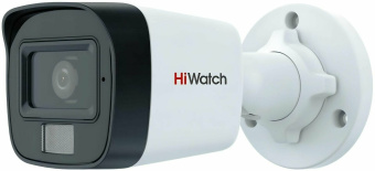 Камера видеонаблюдения аналоговая HiWatch DS-T200A(B) (2.8MM) 2.8-2.8мм HD-TVI цв. корп.:белый - купить недорого с доставкой в интернет-магазине