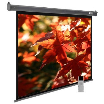 Экран Cactus 150x200см SIlverMotoExpert CS-PSSME-200X150-DG 4:3 настенно-потолочный рулонный темно-серый (моторизованный привод) - купить недорого с доставкой в интернет-магазине